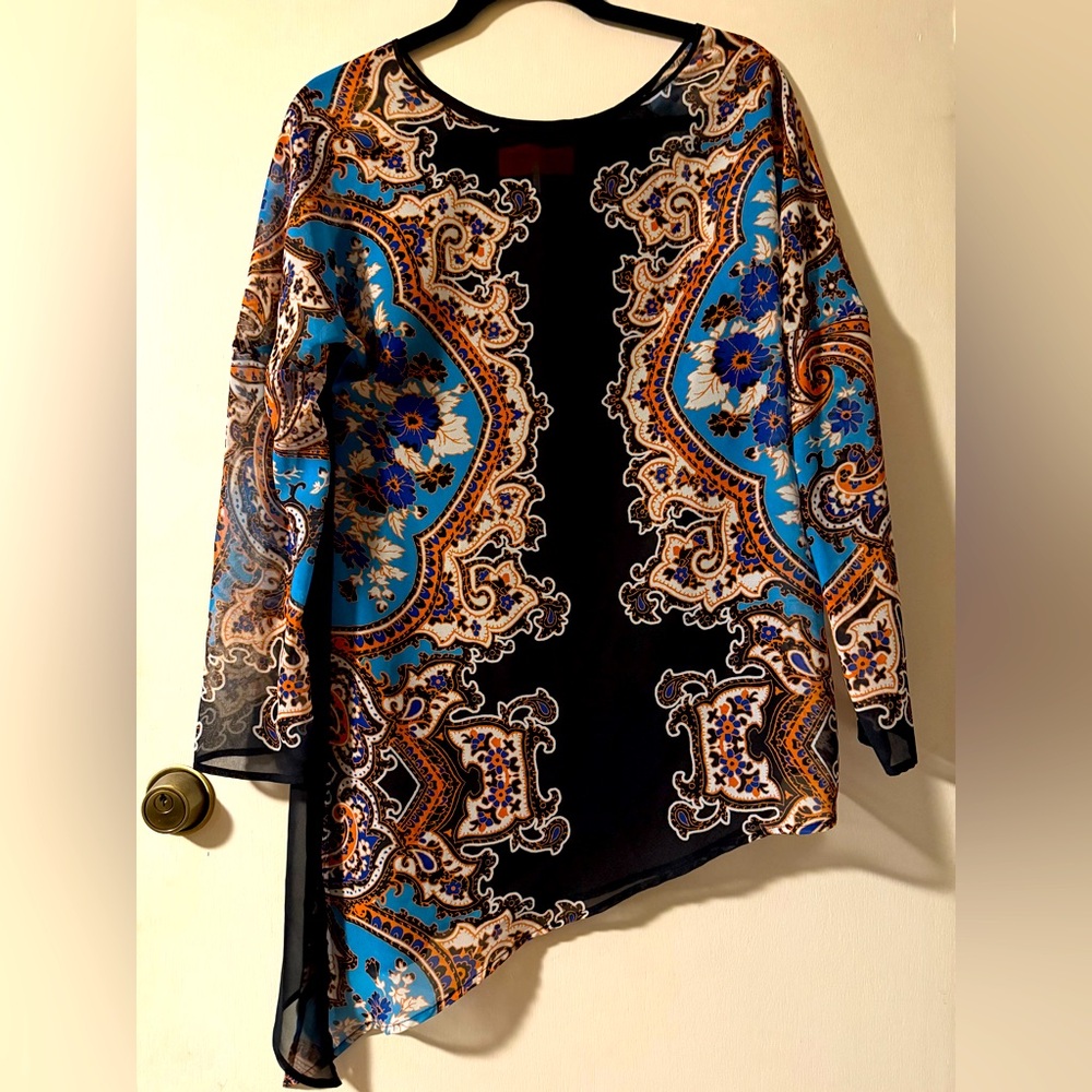 Clover Canyon Paisley Asymmetrical Top - XS